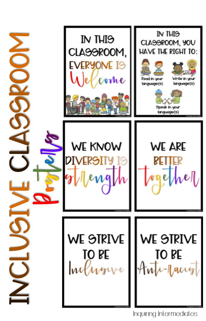 Inclusive Classroom Posters
