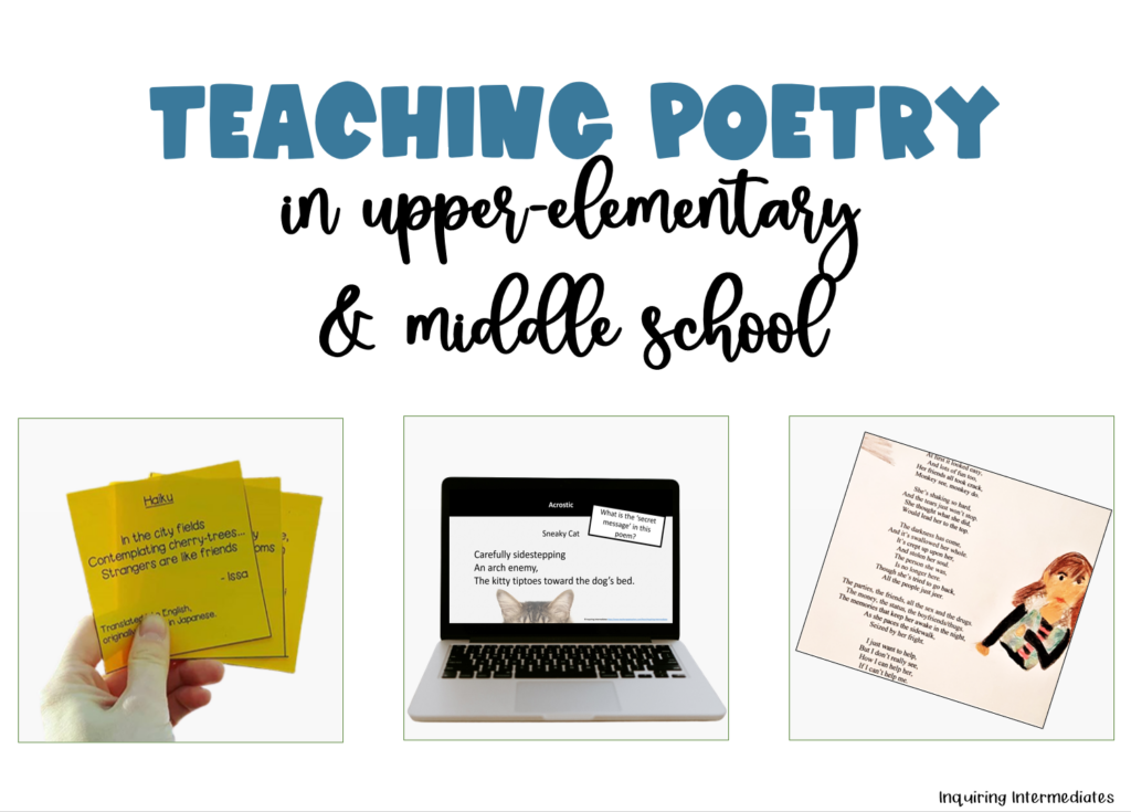 Teaching poetry in upper-elementary and middle school