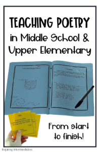 Teaching Poetry in Middle School & Upper Elementary - Inquiring ...