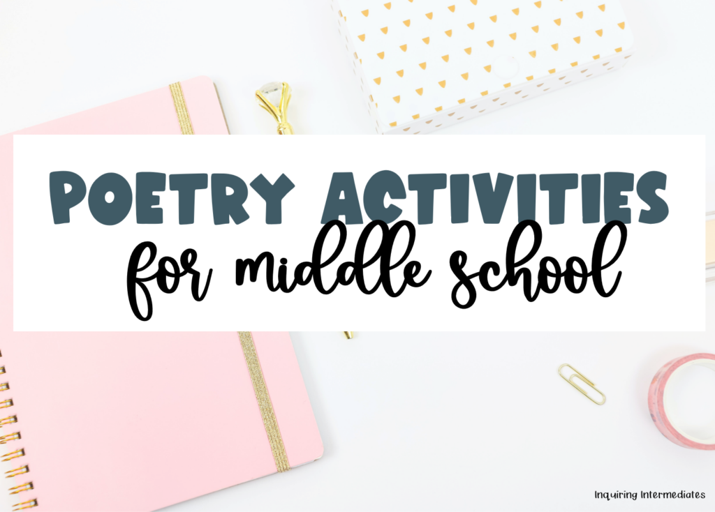 Poetry activities middle school students will love